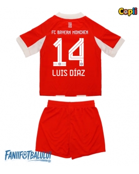 Bayern Munich Luis Diaz #14 Echipament de Fotbal Replică 2025-26 Copii Acasa (+ Șorturi)